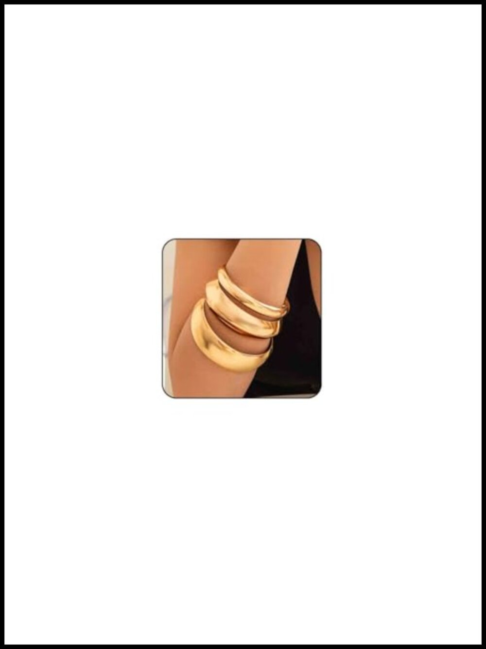 Chunky Bangle Bracelet Thick Cuff for Women Wide Wrist Statement Jewelry